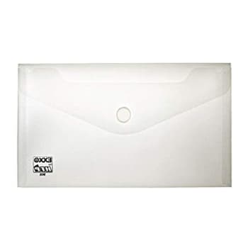 Bolsa Envelope 125x225mm Fecho Velcro Plásti Transp-10un