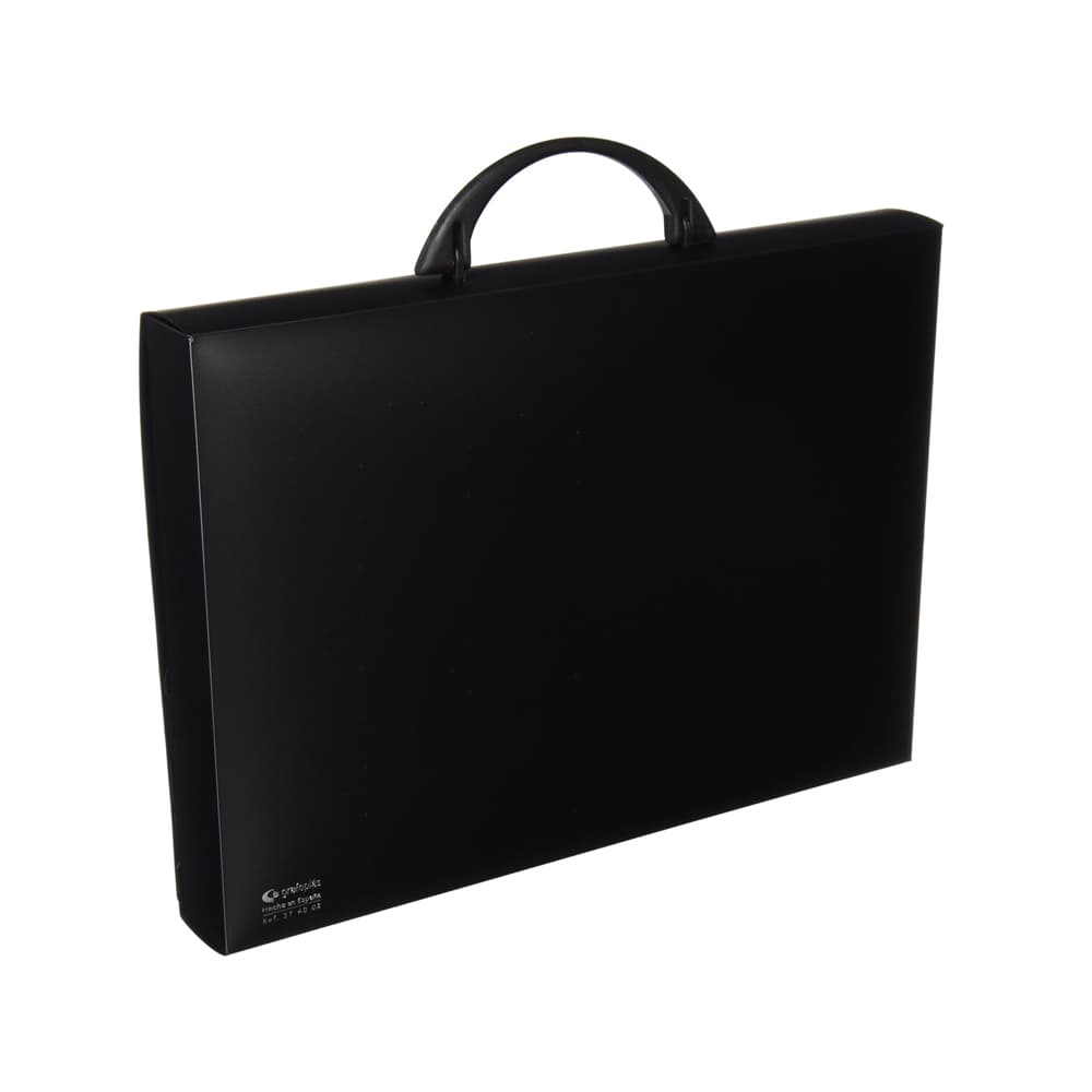 Pasta Porta Desenhos PVC A4 c/Pega Preto