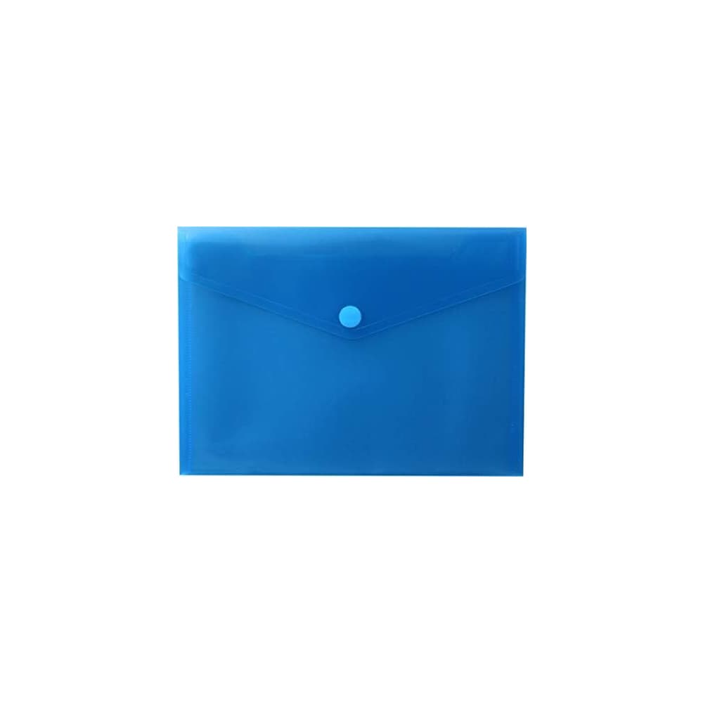 Bolsa Envelope A5 Fecho Velcro Plástico Azul Mate