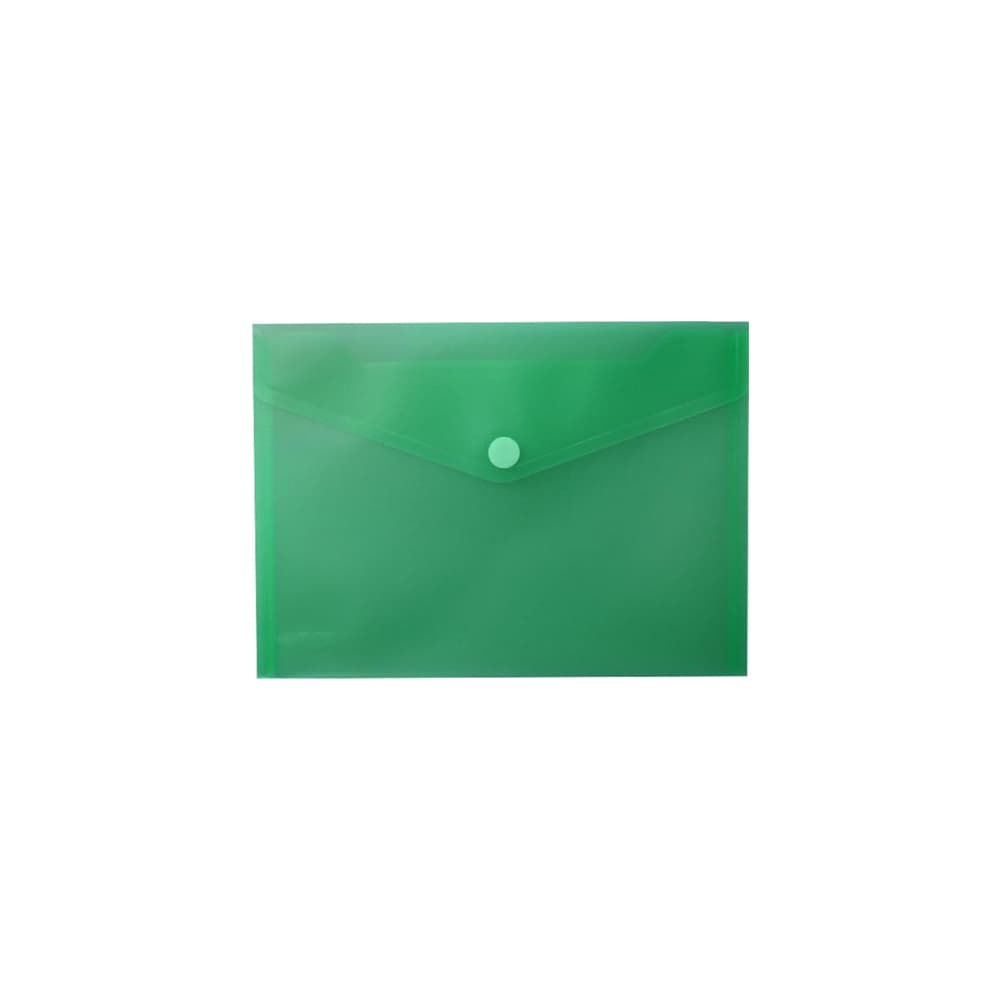 Bolsa Envelope A5 Fecho Velcro Plástico Verde Mate