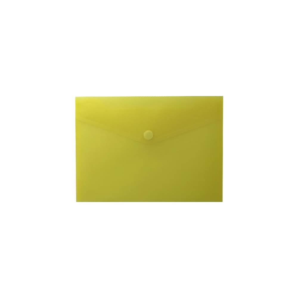 Bolsa Envelope 25x18cm A5 Fecho Velcro Plástico Amarelo Ma