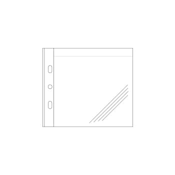 Bolsa para 1 CD/DVD em PP c/Furação Lateral Roma 393B 50un