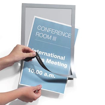 Moldura Adesiva A4 Duraframe 4872-23 Prata 2un