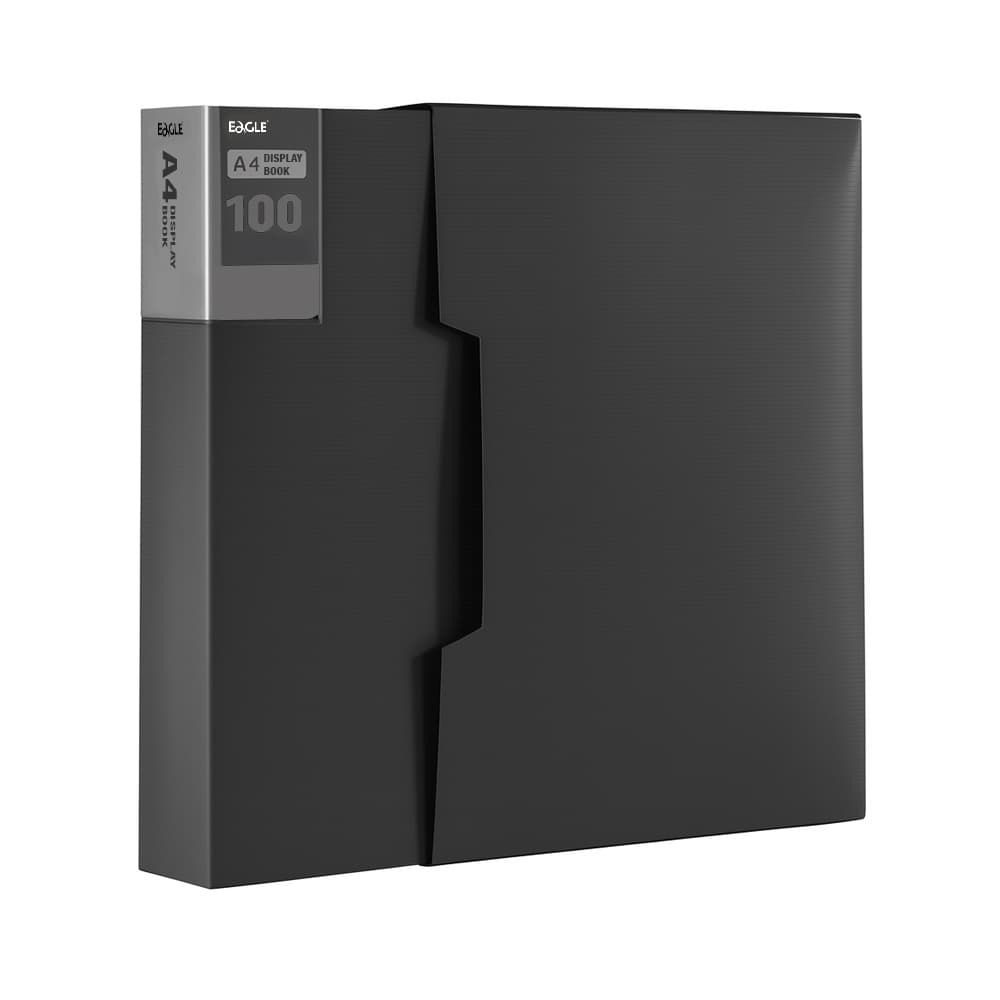 Pasta c/100 Bolsas 200 Páginas Catálogo c/Caixa Eagle Preto