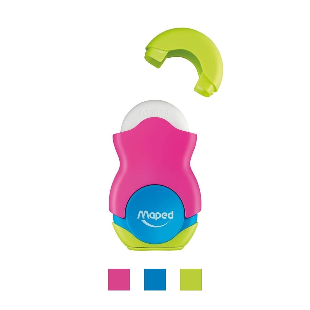 Afia Lápis 1 Boca c/Depósito+Borracha Maped Colorido 1un