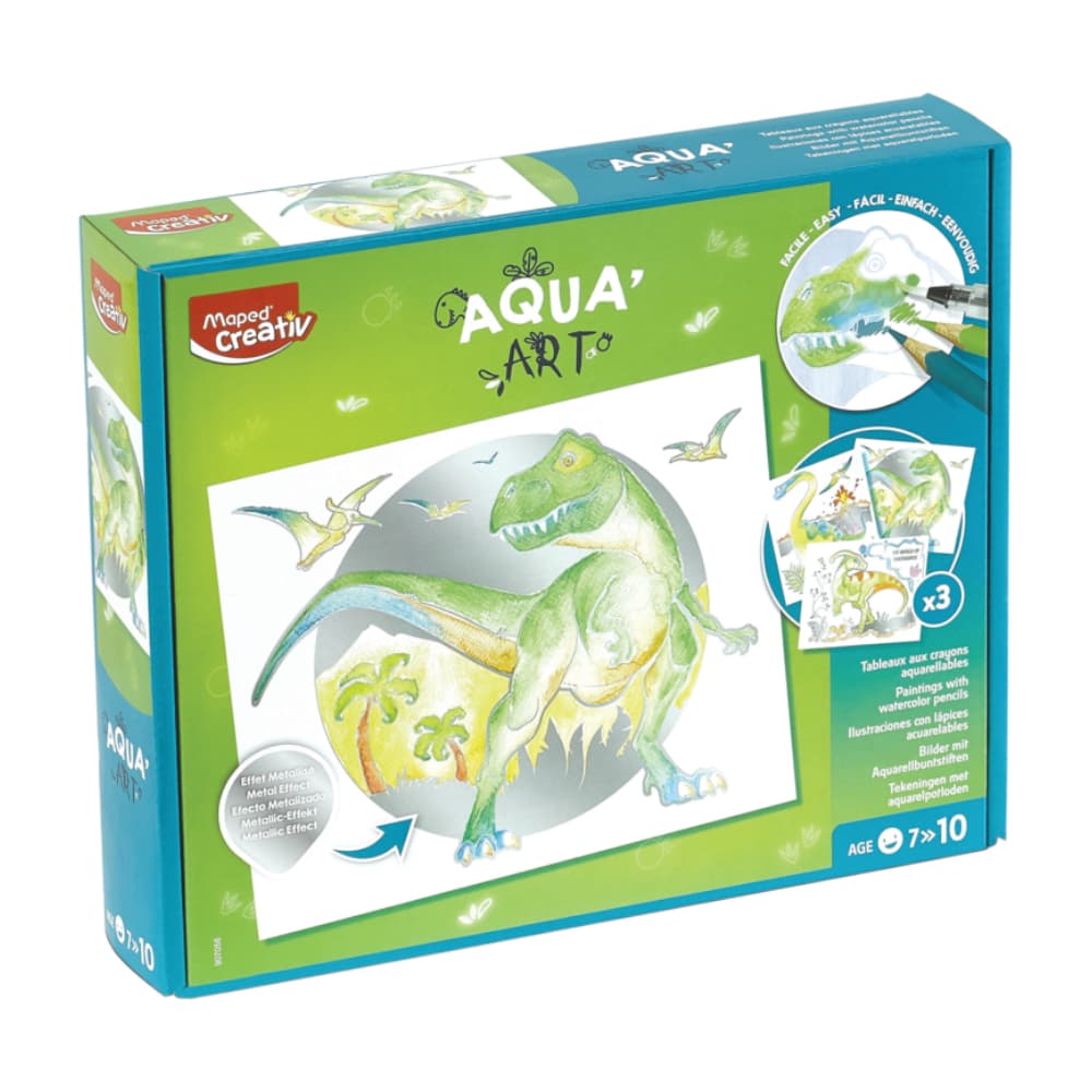 Caixa Pintura AquaArt Dinossauros