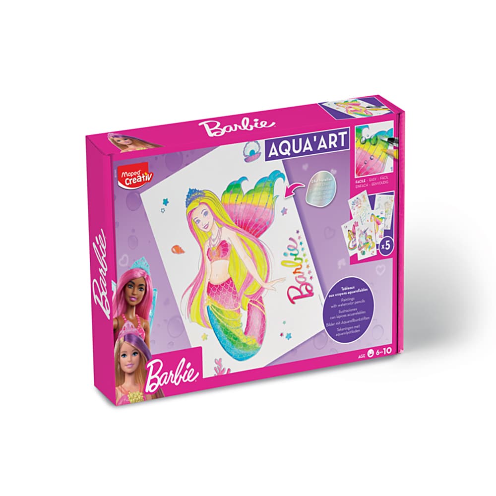 Caixa Pintura Aqua Art Barbie