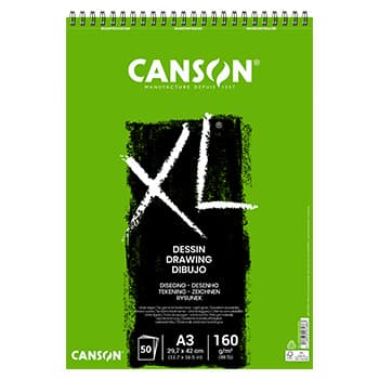Bloco Espiralado Canson XL Dessin A3 160g 50Fls