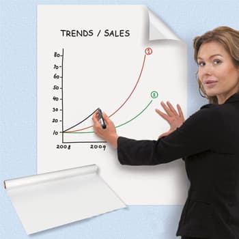 Folhas de Escrita Eletrostáticas 60x80cm Rolo 25Fls