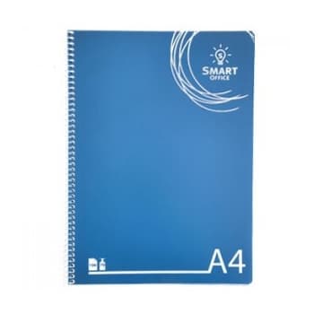 Caderno Espiral A4 Quadriculado PP Smart Office 1un