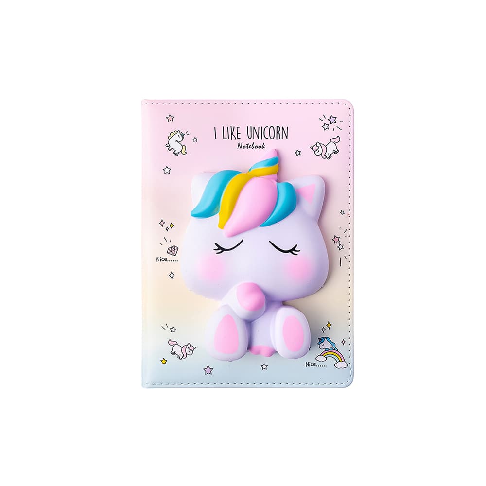Bloco Notas 194x165mm Squishy I Like Unicorn 128Fls