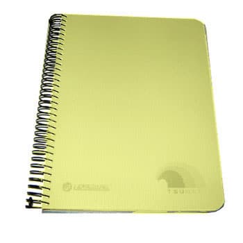 Caderno Espiral A4 Quadriculado Tsunami Amarelo 1un