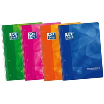 Caderno Espiral A4 Quadriculado PP Oxford Lagoon Sortido 1un