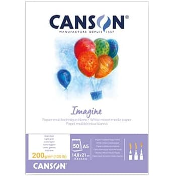 Bloco Desenho Canson Imagine Fino A5 200g 50Fls