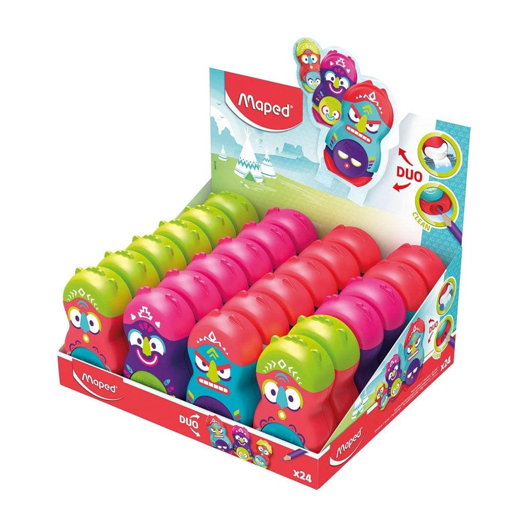 Afia Lápis 1 Boca c/Depósito+Borracha Maped Sortido 1un