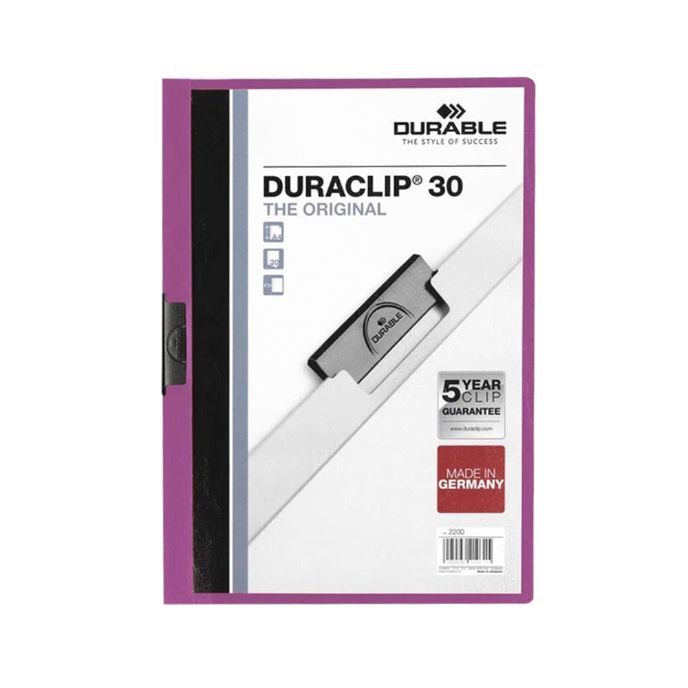 Classificador Clip Lateral Durable 2200 Lilás