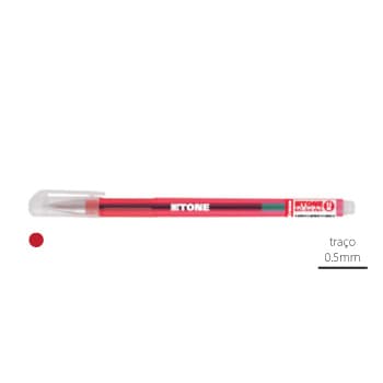 Esferográfica Gel EK Gtone Vermelho 0,5mm 1un
