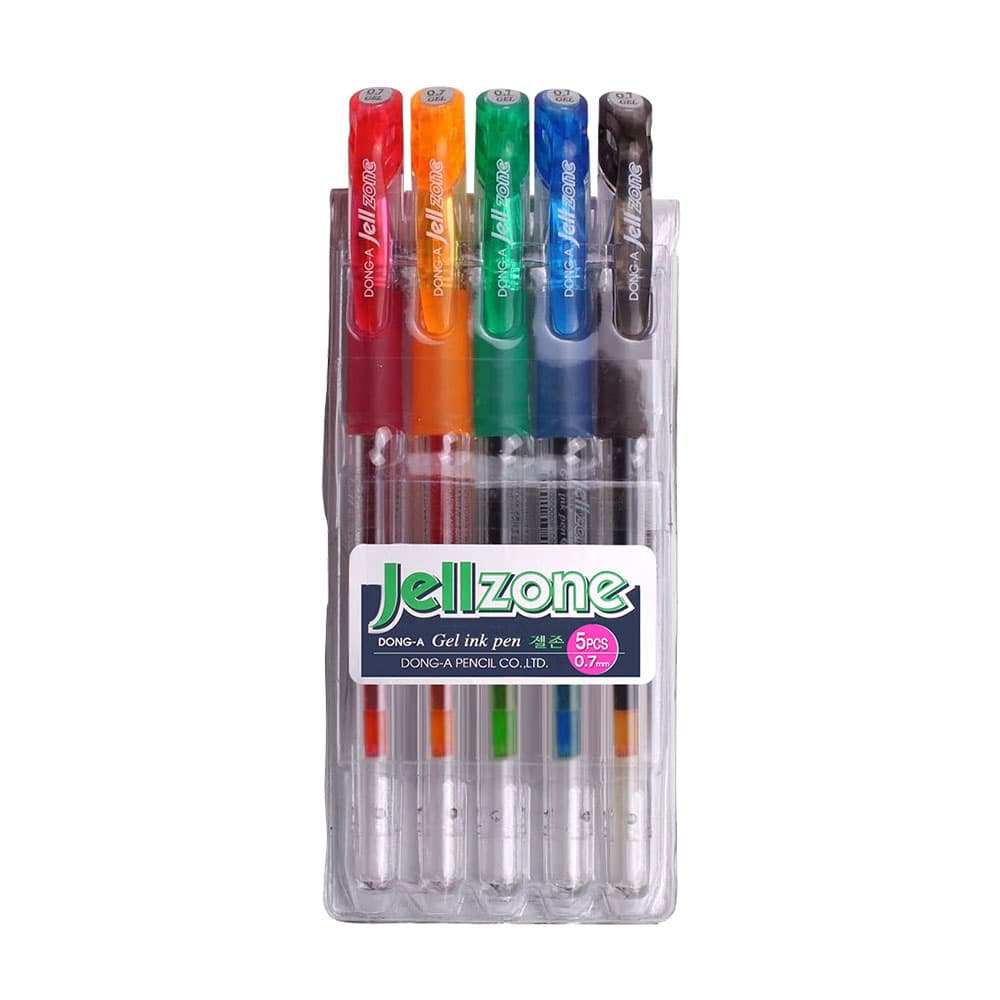 Esferográfica Gel Dong-A Jell-Zone 5 Cores 0,7mm 5un
