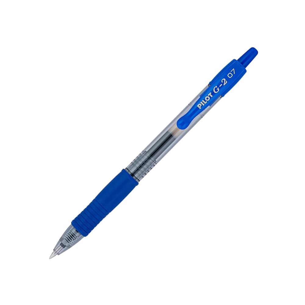 Esferográfica Gel Pilot G-2 Retrátil Azul 0,7mm 1un