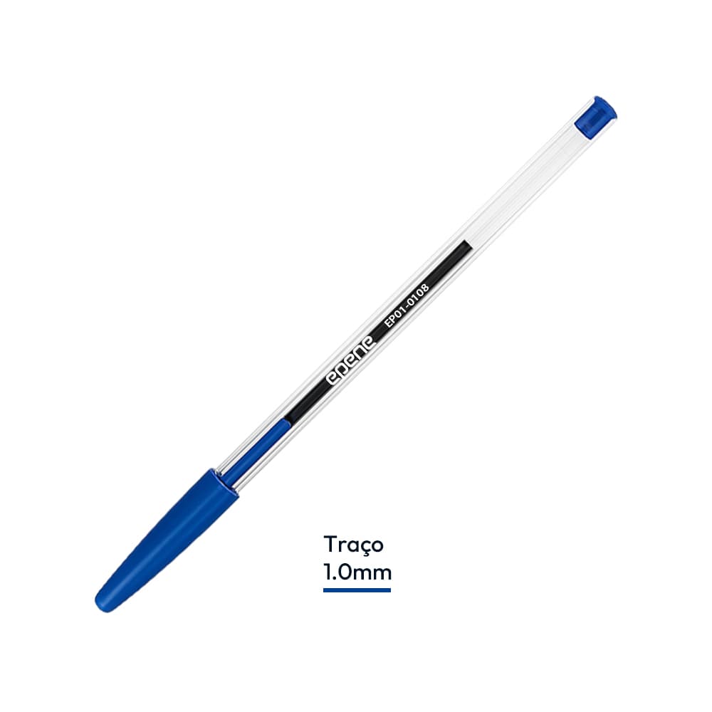Esferográfica Epene EP01-0108 Ball Point Azul 1mm 1un