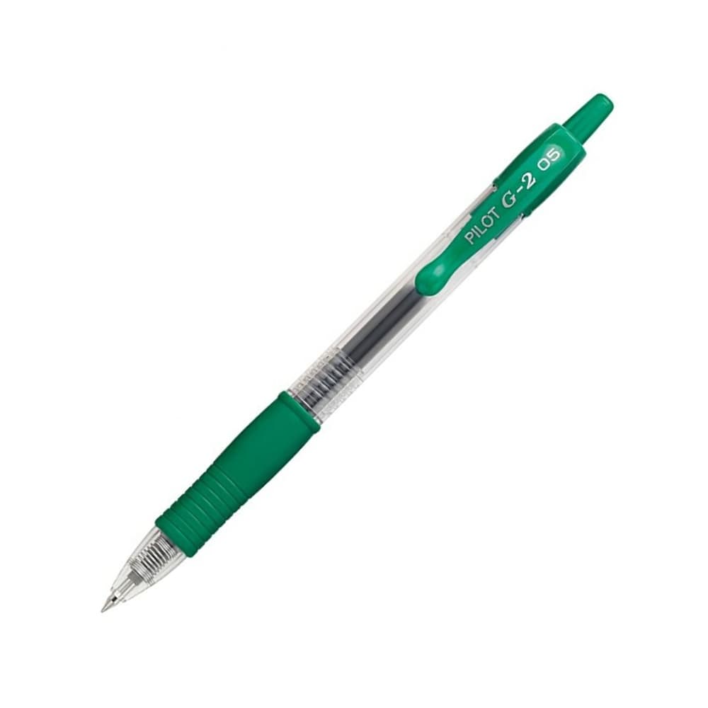 Esferográfica Gel Pilot G-2 Retrátil Verde 0,5mm 1un