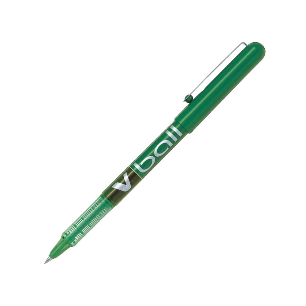 Esferográfica Gel Pilot V-Ball F Verde 0,5mm 1un