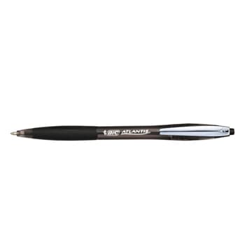 Esferográfica Atlantis Soft BallPoint Retrátil Preto 1mm 1un