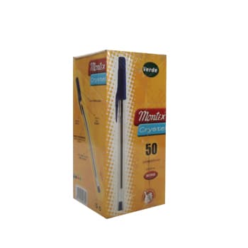 Esferográfica Montex Cristal Verde 1un