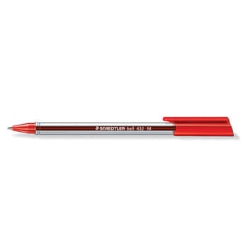 Esferográfica Staedtler Ball 432M Vermelho 0,45mm 1un