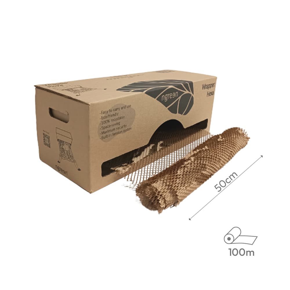 Dispensador Papel Favo 50cmx100m CA 90g