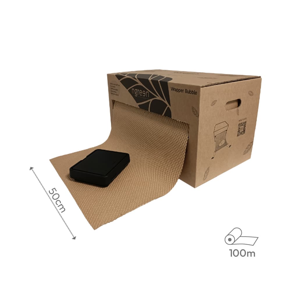 Dispensador Papel Gofrado 50cmx100m CA 110g Ngreen