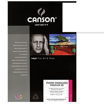 Papel 315gr A3+ Foto Canson Infinity PhotoHighGloss -25Fls
