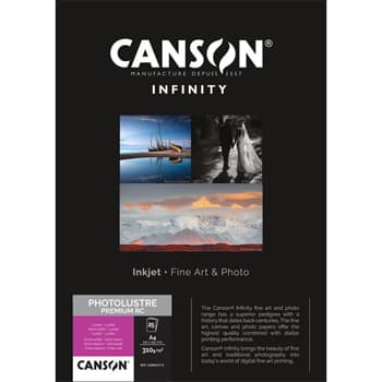 Papel A4 310g Canson Infinity PhotoLustre Premium RC 25Fls