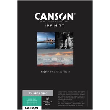 Papel A3 240g Canson Infinity Aquarelle Rag 100% 25Fls