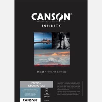 Papel A3 310g Canson Infinity Edition Etching Rag 100% 25Fls
