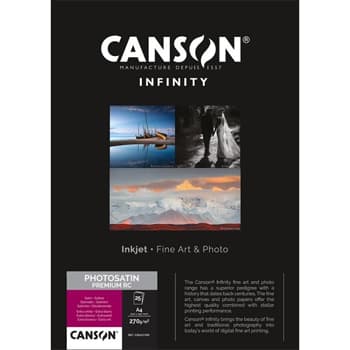 Papel 270gr A3 Canson Infinity PhotoSatin Premium RC -25Fl