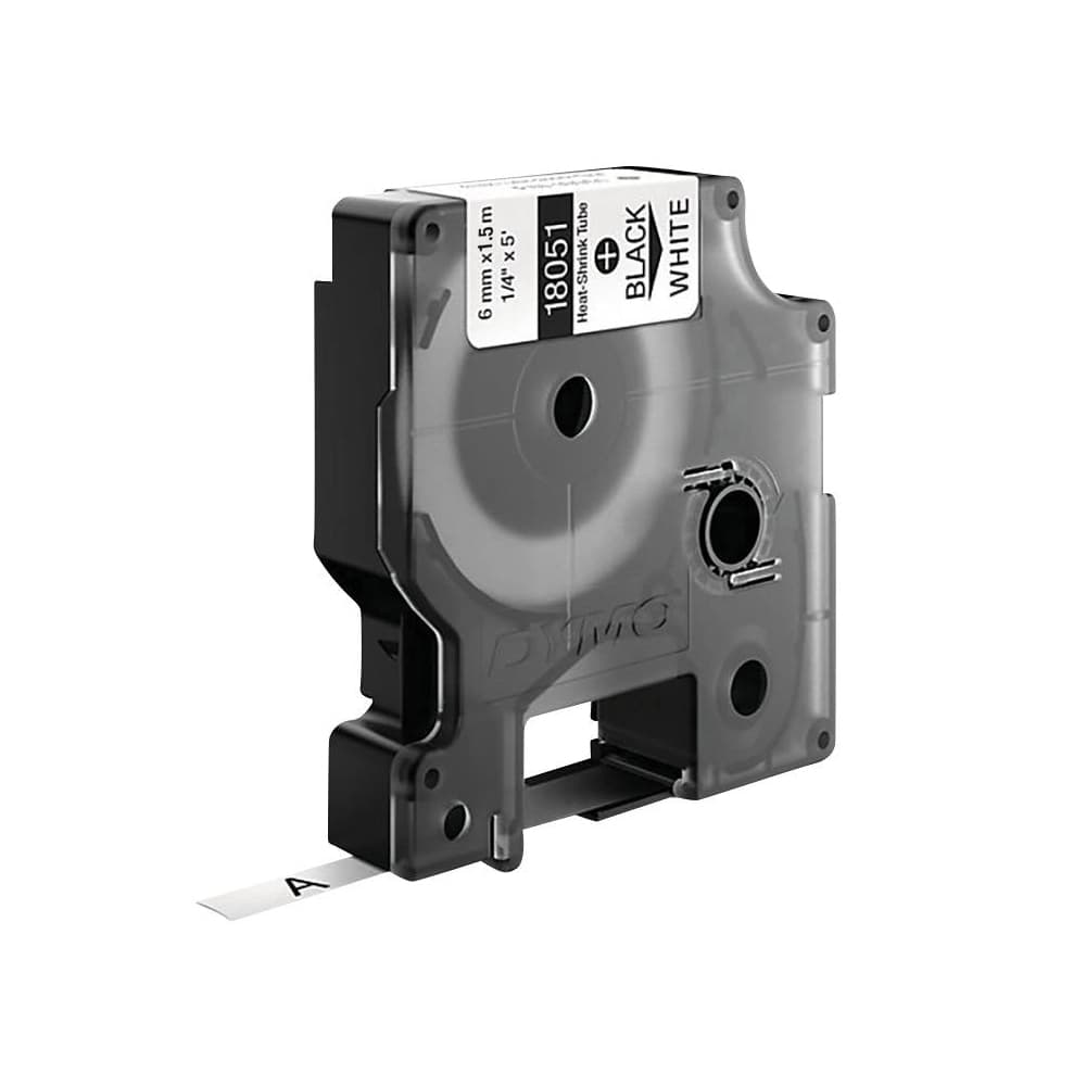 Fita Tubo Termo Retrátil 6mmx1,5m Preto/Branco Rhino