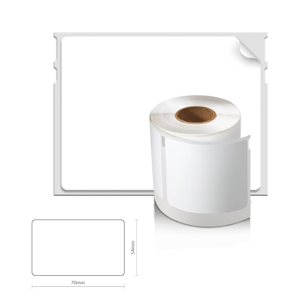 Etiquetas 70mmx54mm Branco 1 Rolo