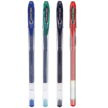 Esferográfica Gel Uni Signo UM120 4 Cores 0,7mm 4un