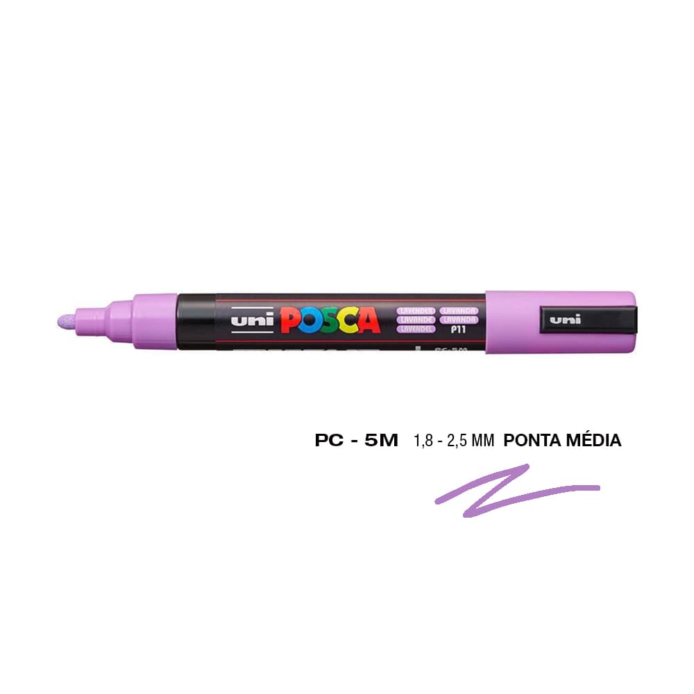 Marcador Uniball Posca PC-5M 1,8mm Lavanda (P11) 1un