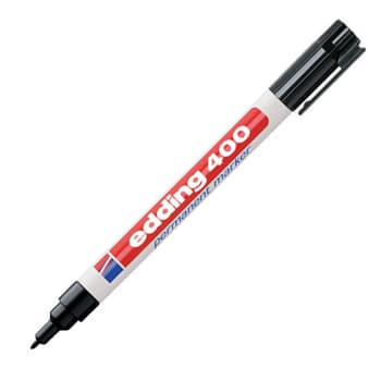 Marcador Permanente Médio Edding 400 1mm Preto 1un