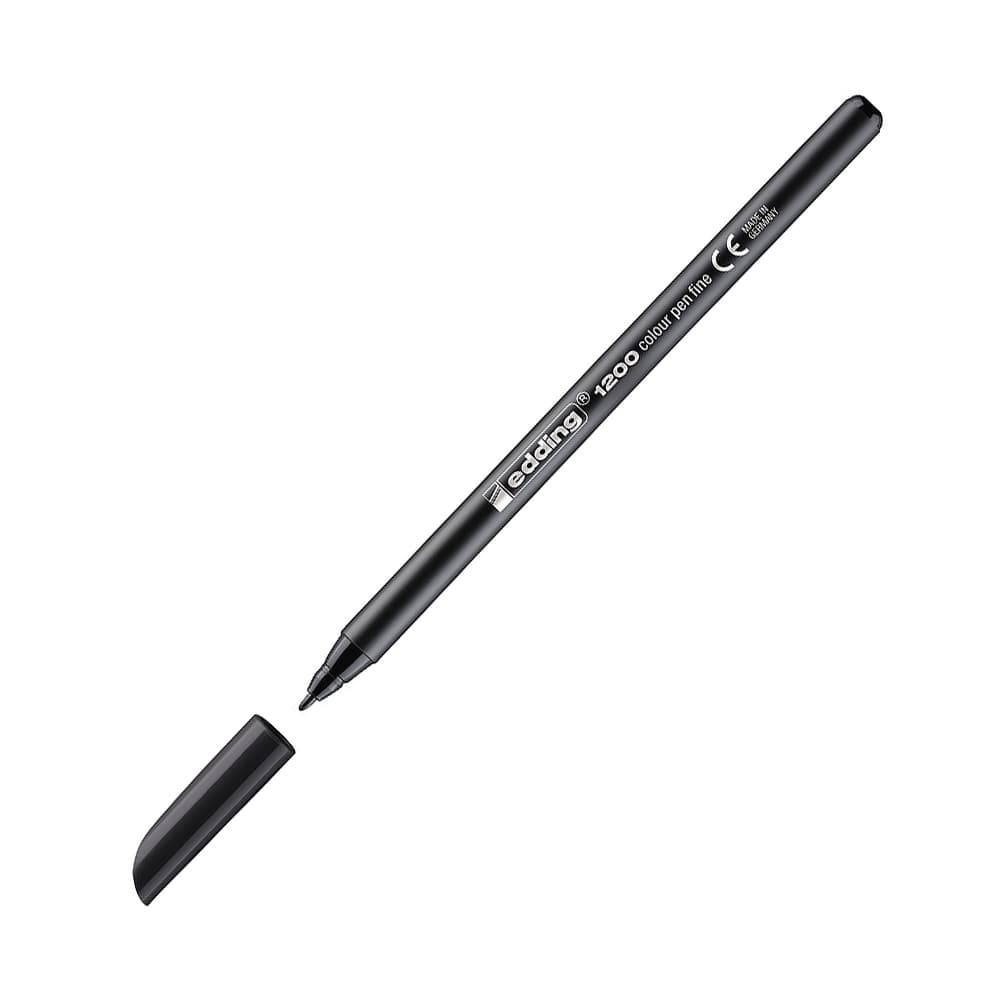 Marcador Médio Edding 1200 1mm Preto 1un