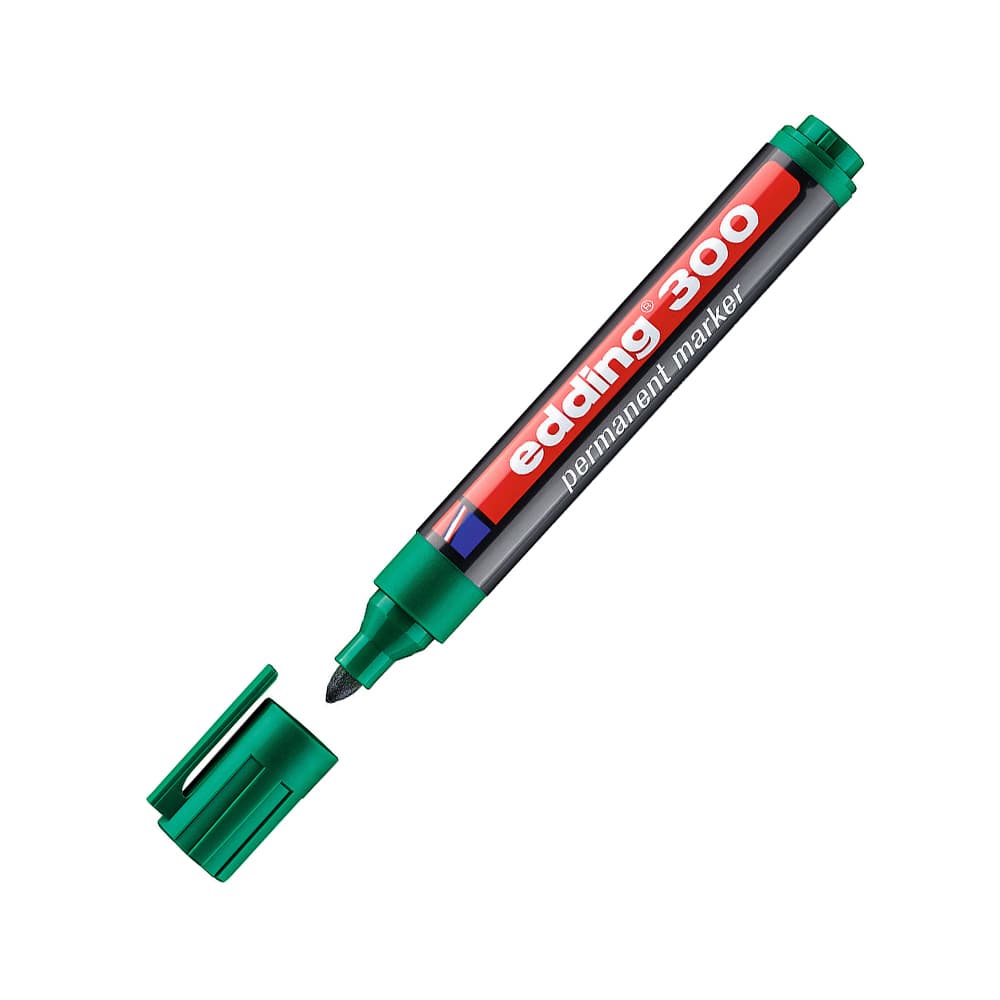 Marcador Médio Edding 300 1,5-3mm Verde 1un