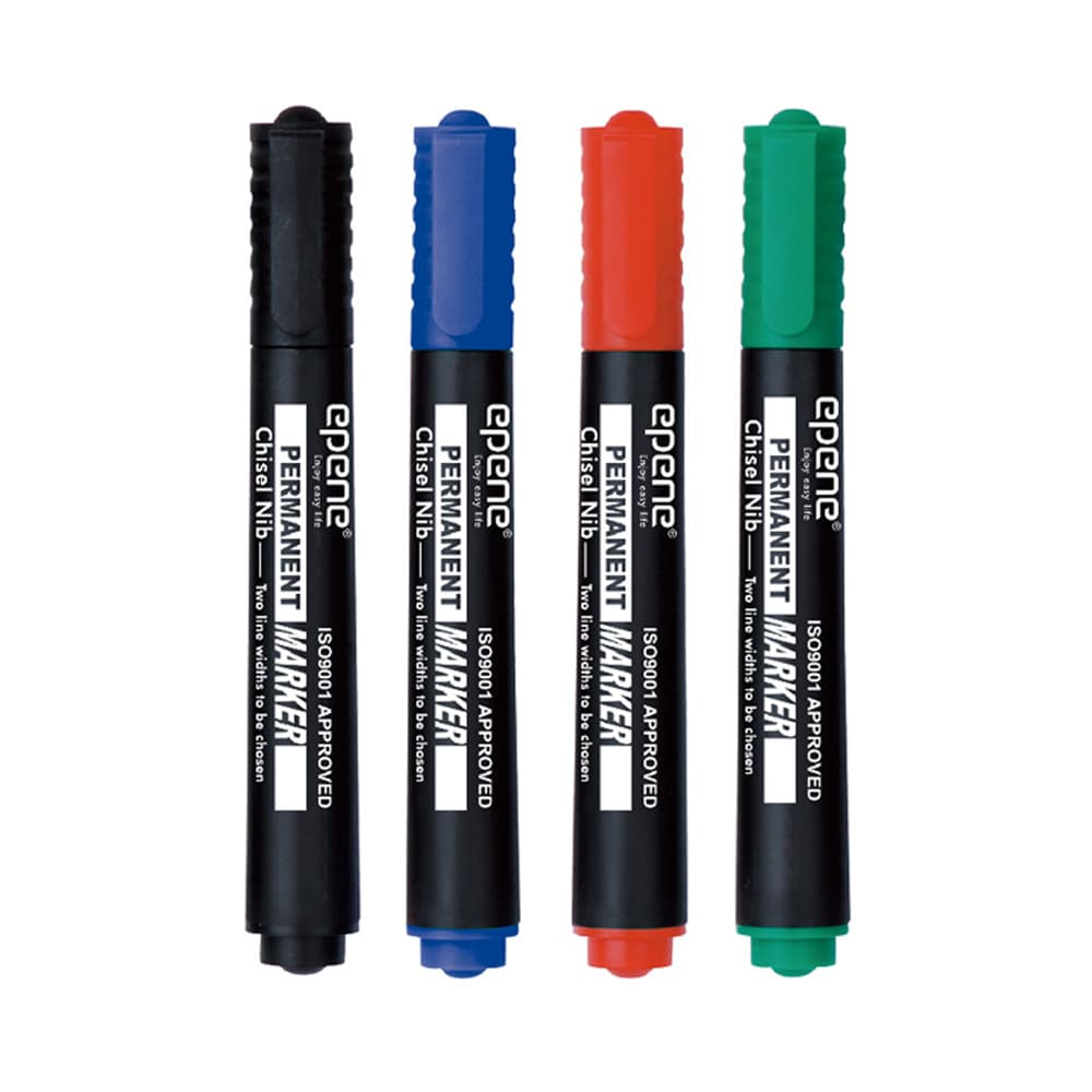 Marcador Permanente Grosso Epene EP11-2002 2mm 4 Cores 4un