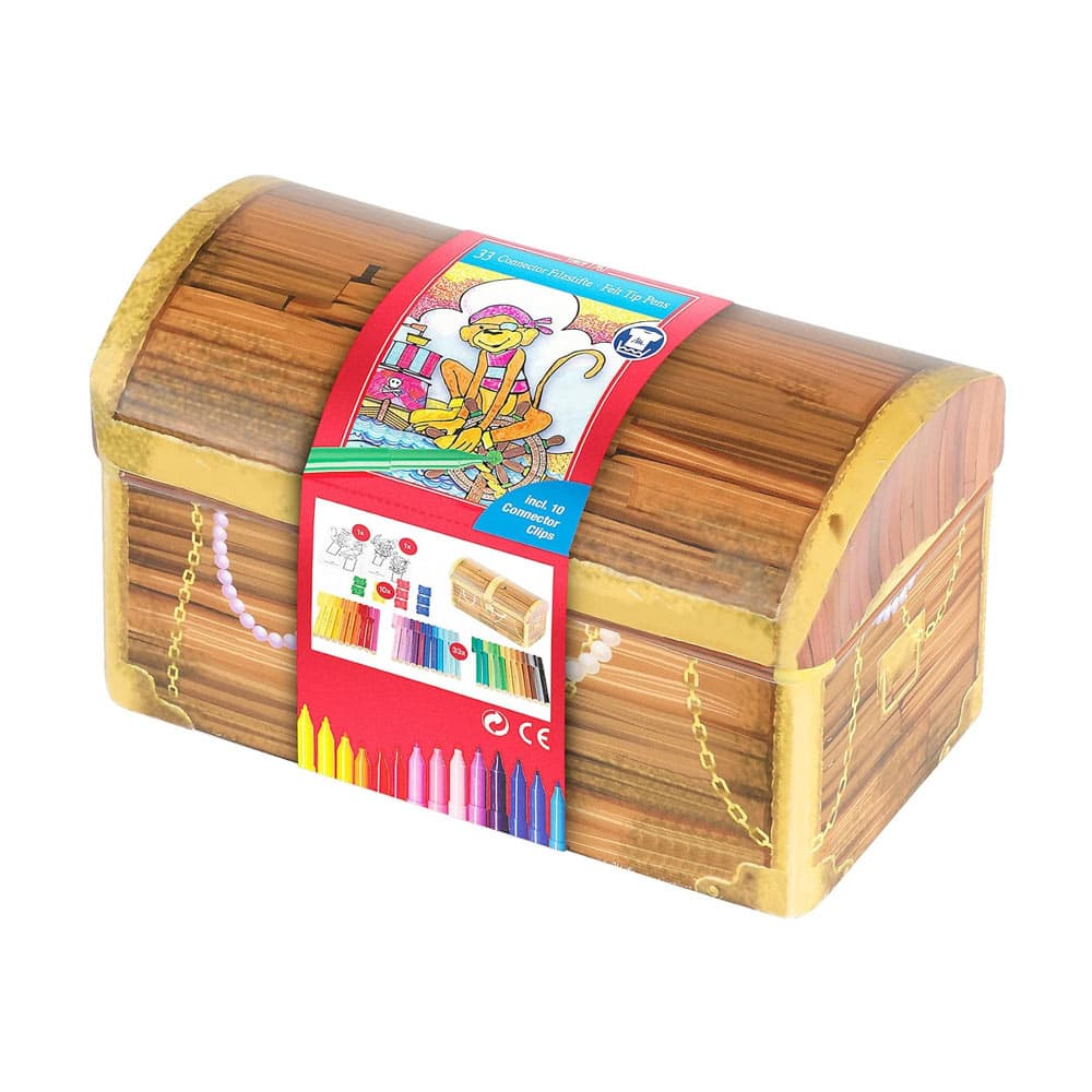 Marcador Feltro Faber Castell Connector Tesouro 33un