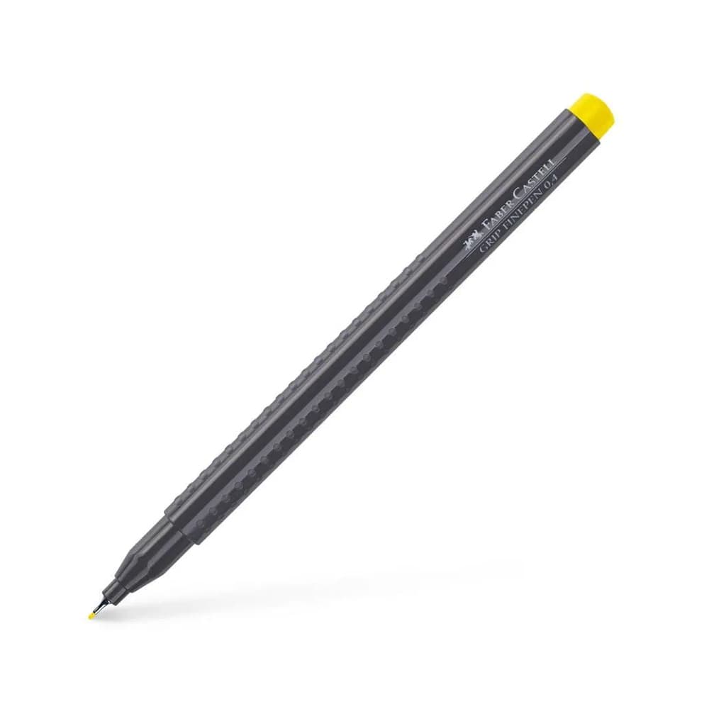 Marcador Fino Faber-Castell 0,4mm Amarelo Claro 1un
