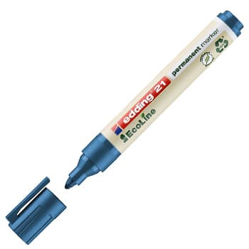 Marcador Permanente Grosso Edding e-21 1,5-3mm Azul 1un