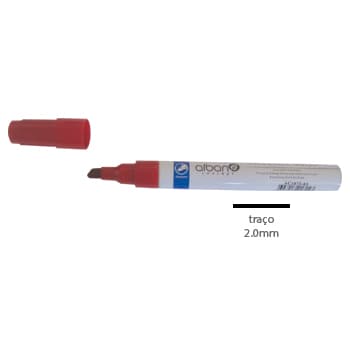 Marcador Permanente Grosso 2mm Vermelho 1un