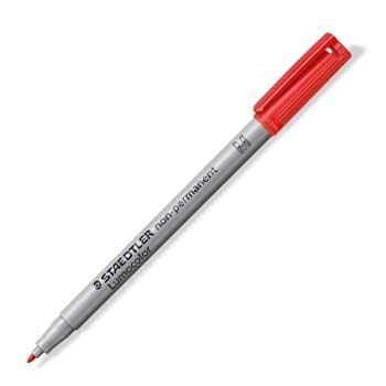 Marcador Médio Staedtler Lumocolor 315-2 1mm Vermelho 1un