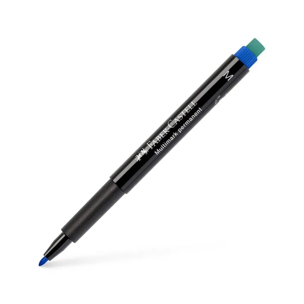 Marcador Permanente Médio Faber-Castell 0,9mm Azul 1un